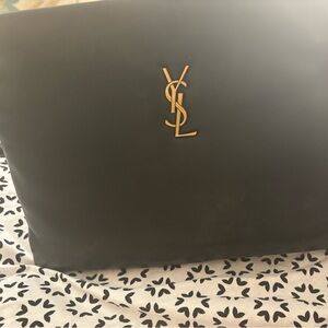 Yves Saint Laurent Classic Black Bag with Gold Accents
